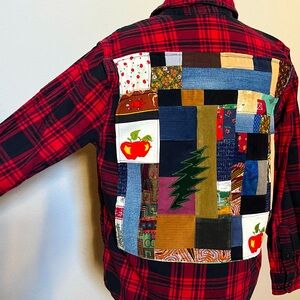 farm picker patchwork grateful autumn harvest tour company dead 💀❤️⚡️💙 flannel